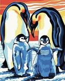 Penguin family- DIY Paint By Numbers Kit