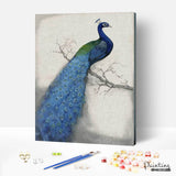 Paint by Numbers -Peacock Blue