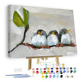 CUTE BIRDS-DIY PAINTING BY NUMBERS