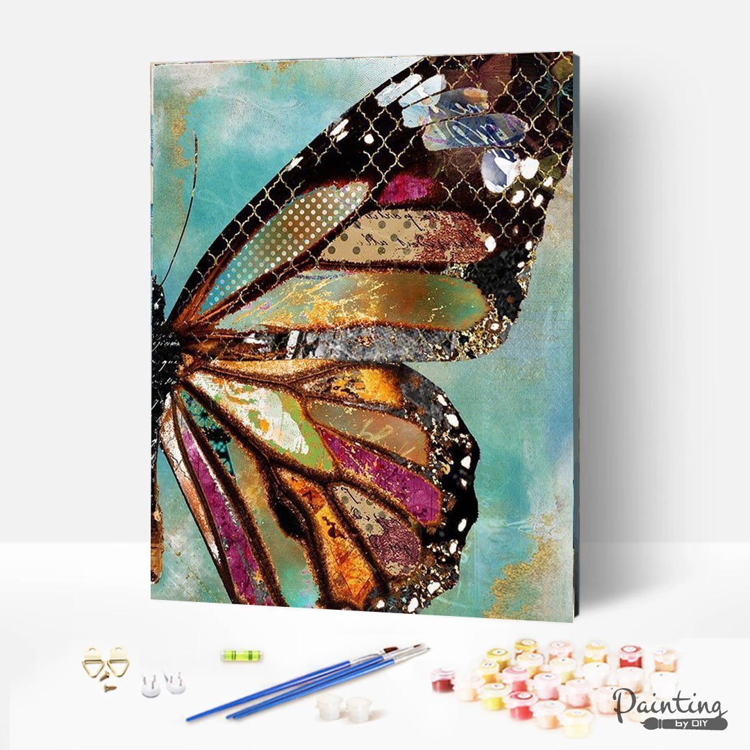 Paint by Numbers -Gilt butterfly