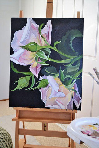 COLOUR TALK DIY OIL PAINTING-Vibrant flowers