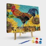 Paint by Numbers Kit-Sunflower Rooster