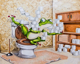 Paint by Numbers Kit-Toilet Paper Frog