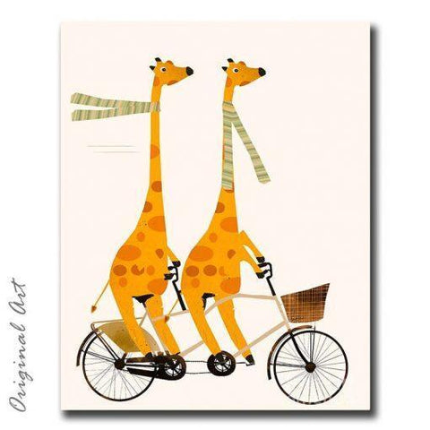 Lets Tandem Giraffes DIY Paint By Numbers Kit