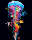 DIY Painting By Numbers-New Jellyfish Big Fish