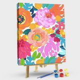 Paint by Numbers Kit-Colourful Flowers