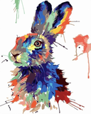 Paint by Numbers Kit-Colour the rabbit