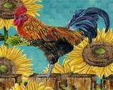 Paint by Numbers Kit-Sunflower Rooster