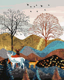 Paint by Numbers Kit-Deers in Mountain