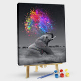 Paint by Numbers Kit-Beautiful Elephant