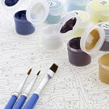 Paint by Numbers Kit-Wolf and sheep