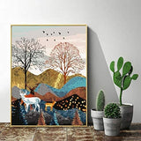 Paint by Numbers Kit-Deers in Mountain