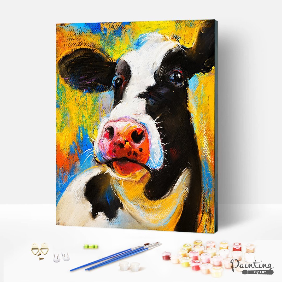 Paint by Numbers-Silly Cow