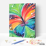 Paint by Numbers – Rainbow butterfly