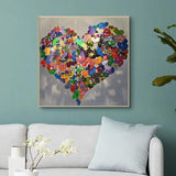 Mandala Heart - 3 - PAINTING BY NUMBERS