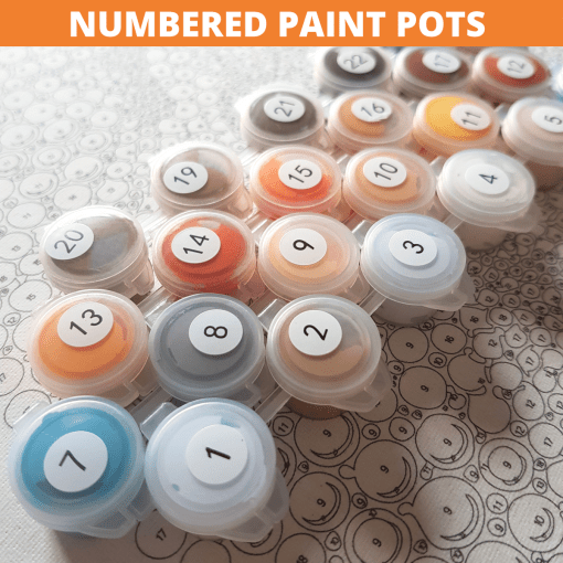 FLOWERS 5-DIY PAINTING BY NUMBERS KIT