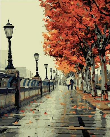 Romantic Love Autumn-Adults And Kids DIY Oil Painting