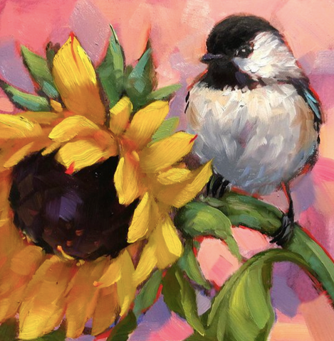 Paint By Numbers Kit-Flower Bird