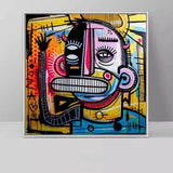 Graffiti Street Art Abstract Colorful Canvas Painting-Paint by Numbers Kit