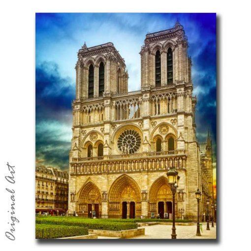 Paint By Numbers Kit-Cathedral Notre Dame Paris