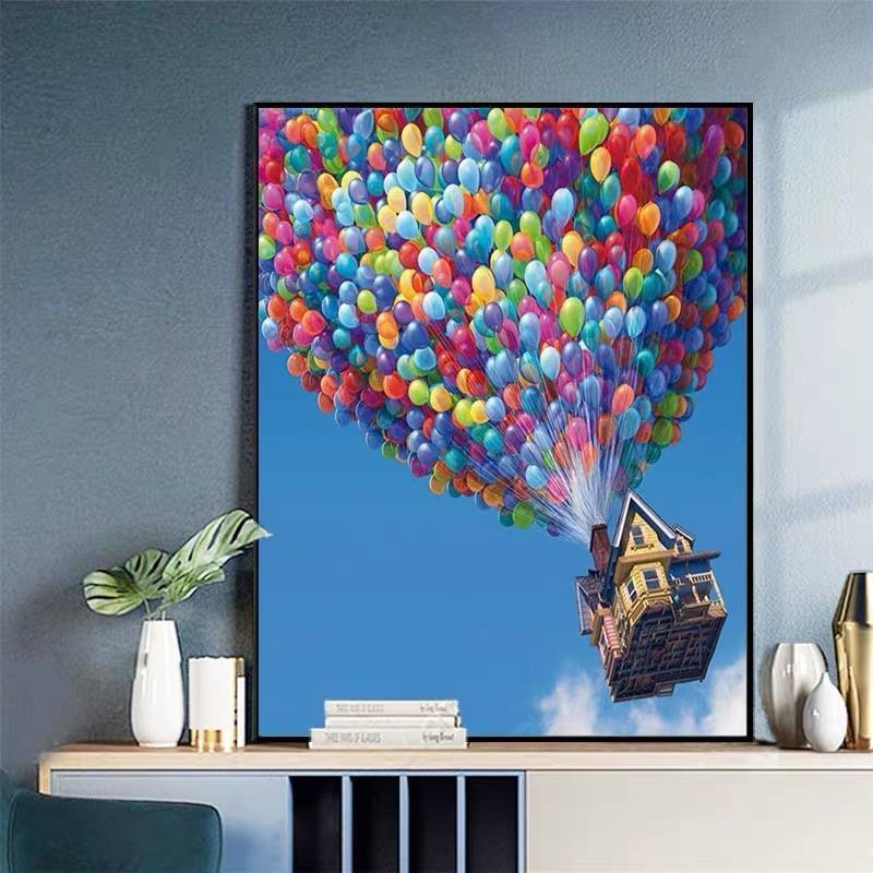 Colorful Balloons DIY Paint By Numbers Kit