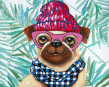 Paint by Numbers Kit- Cute Pug